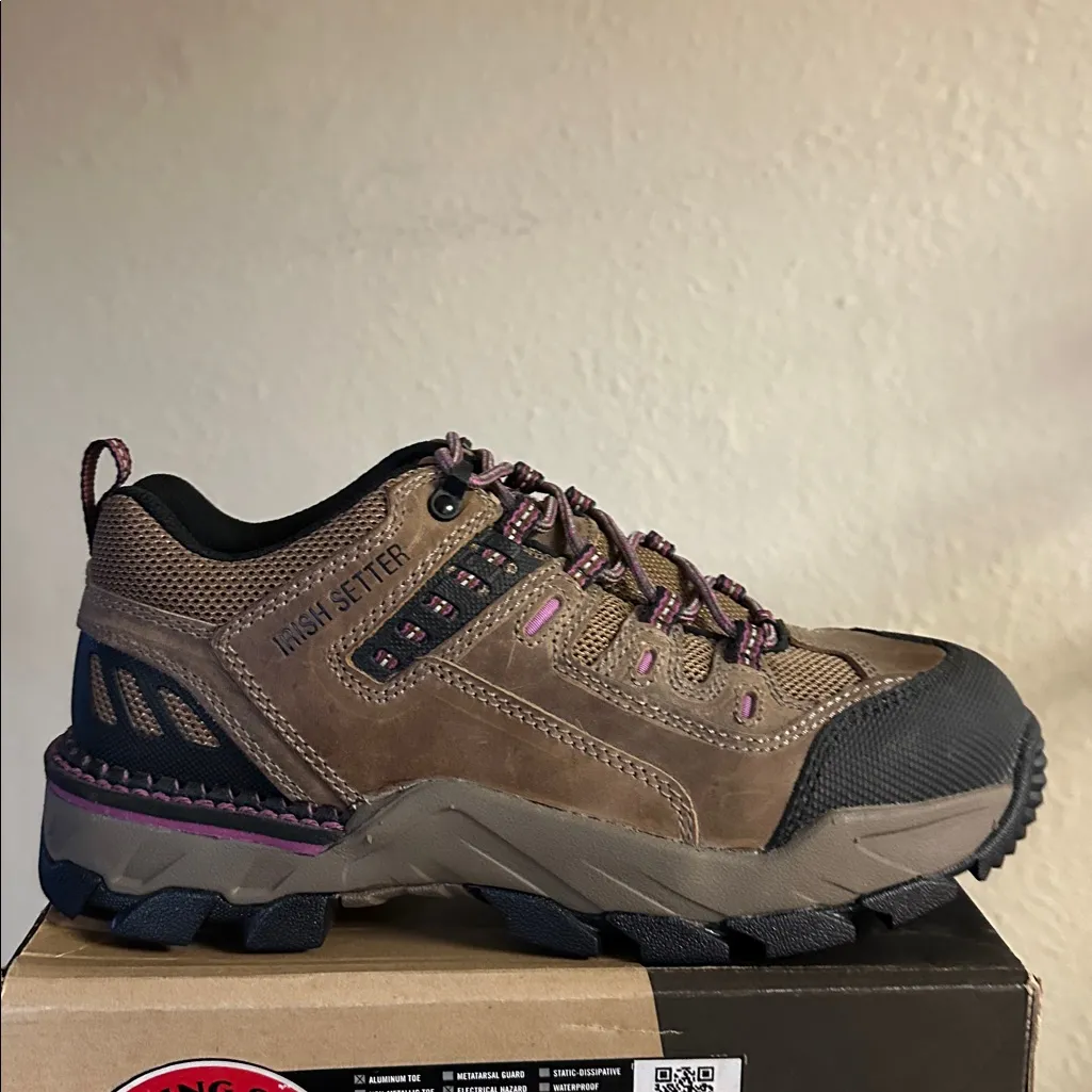 Irish Setter Red Wing Shoes OXFORD Safety Toe Work Hiker Women's 83202 NIB 9.5 Brown - Image 2