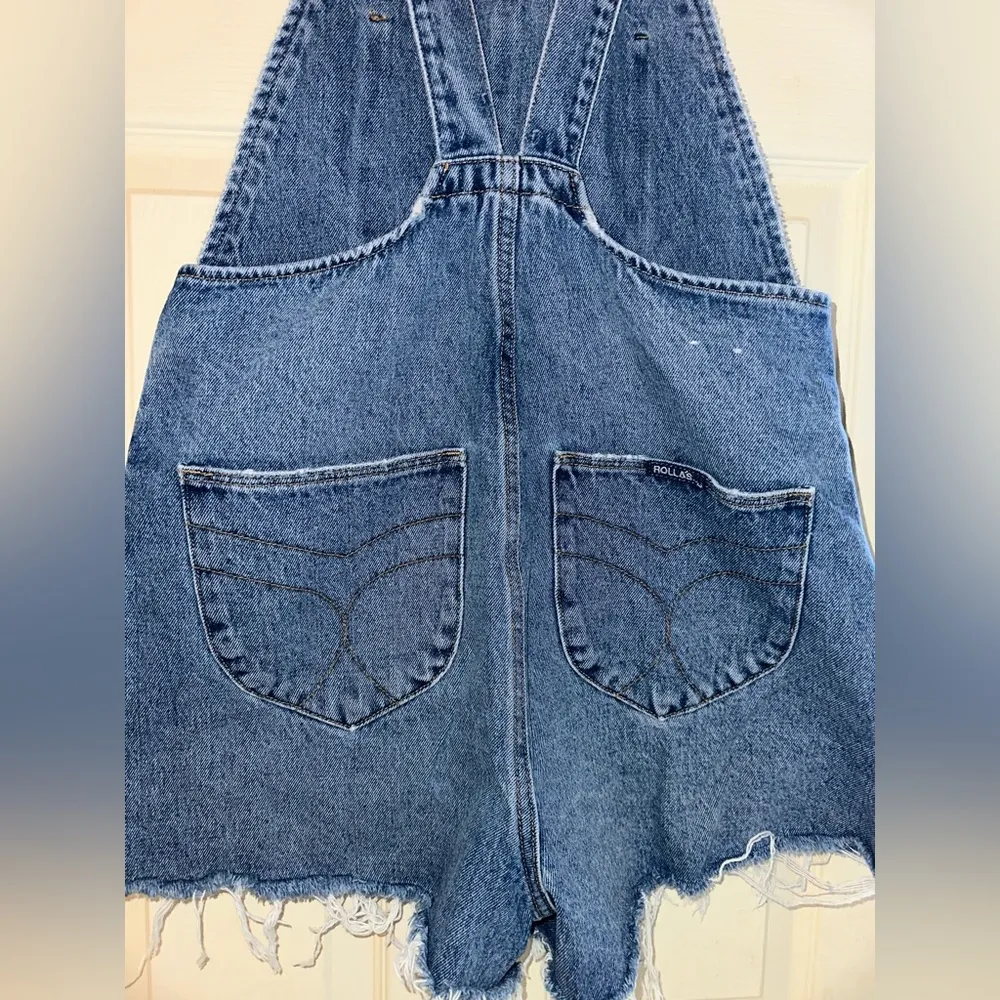 NWOT Rolla's Mirage Medium Wash Shortalls - Image 10
