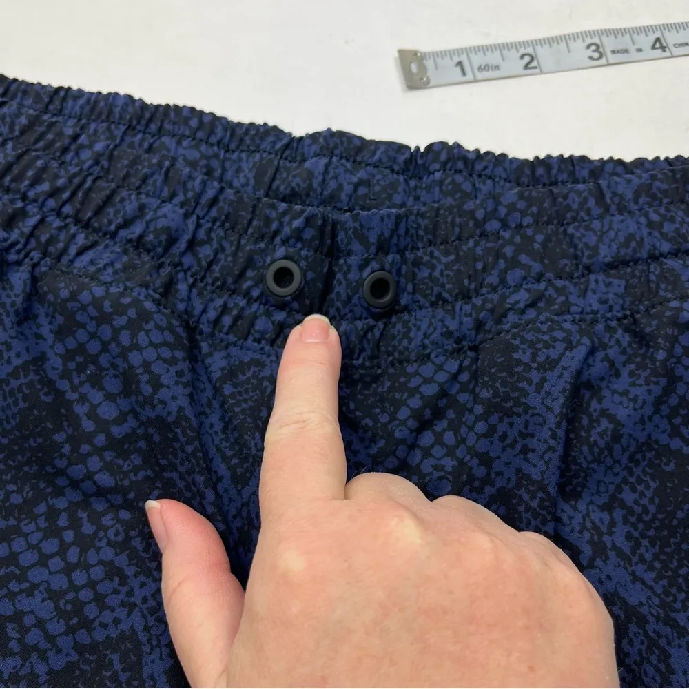 Athleta Brooklyn Jogger Black Blue Printed Pull On Womens Size 8 Athletic *FLAW* - Image 5