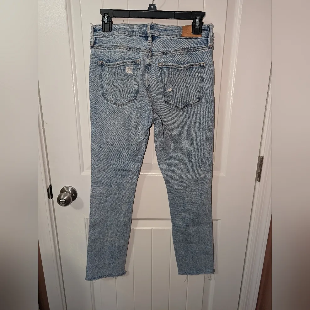 Dear John Distressed Blair High Rise Straight Leg Jeans W27 Medium Wash - Image 2