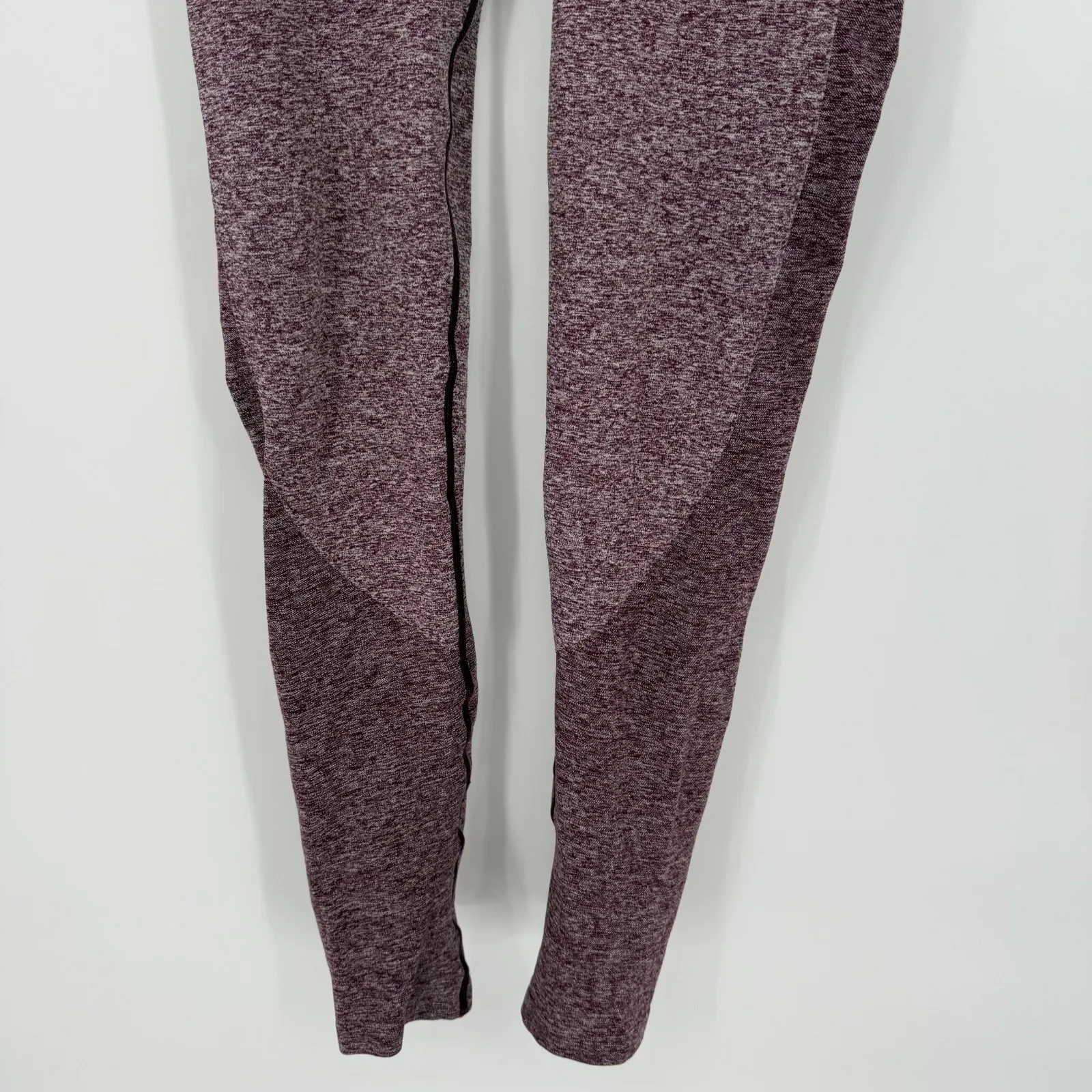 Gymshark Seamless Leggings Purple Heather Skinny‎ Leg Elastic Waist Womens Small - Image 3