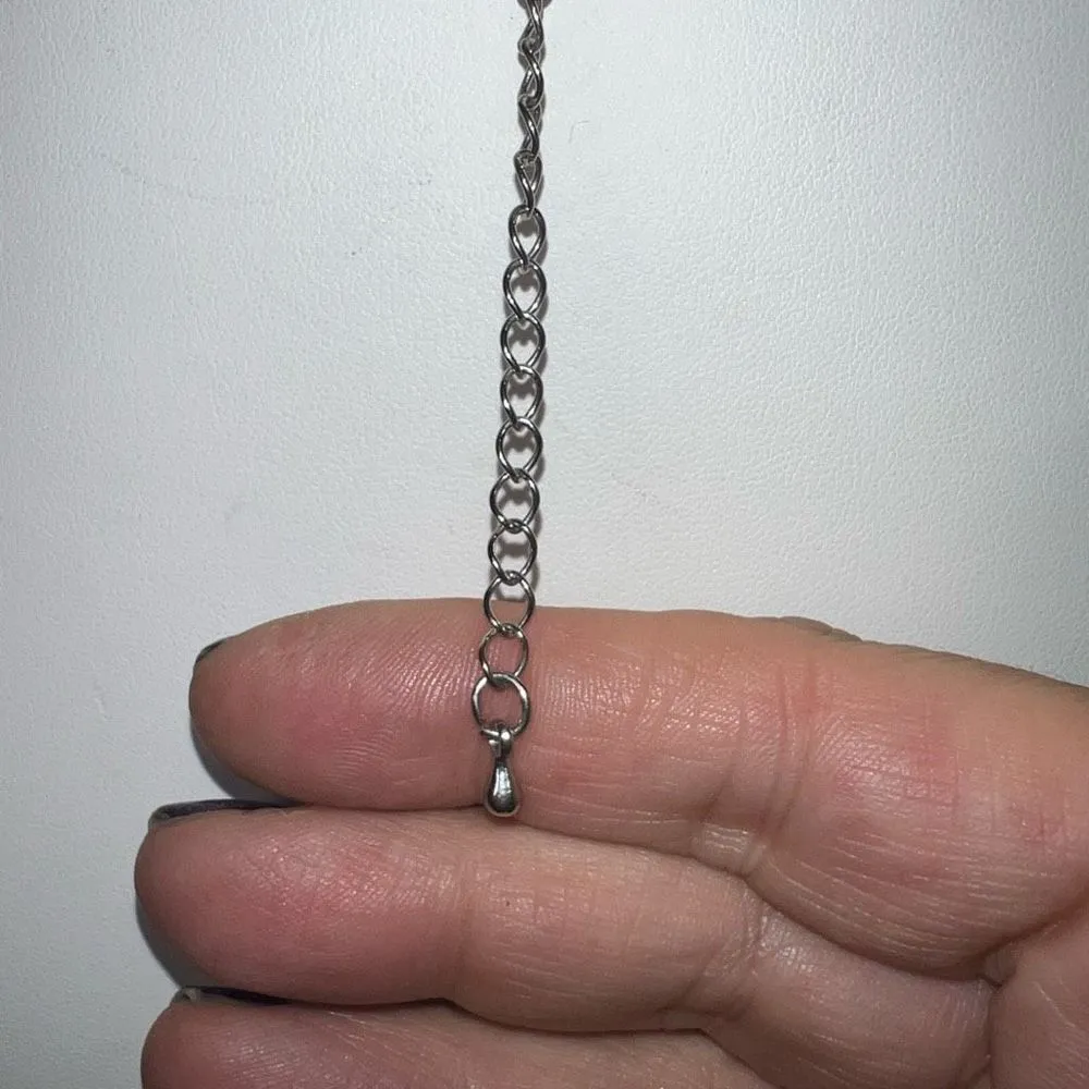 Multi Strand Silk Cord Silver Chunky Choker Necklace‎ Black - Image 7