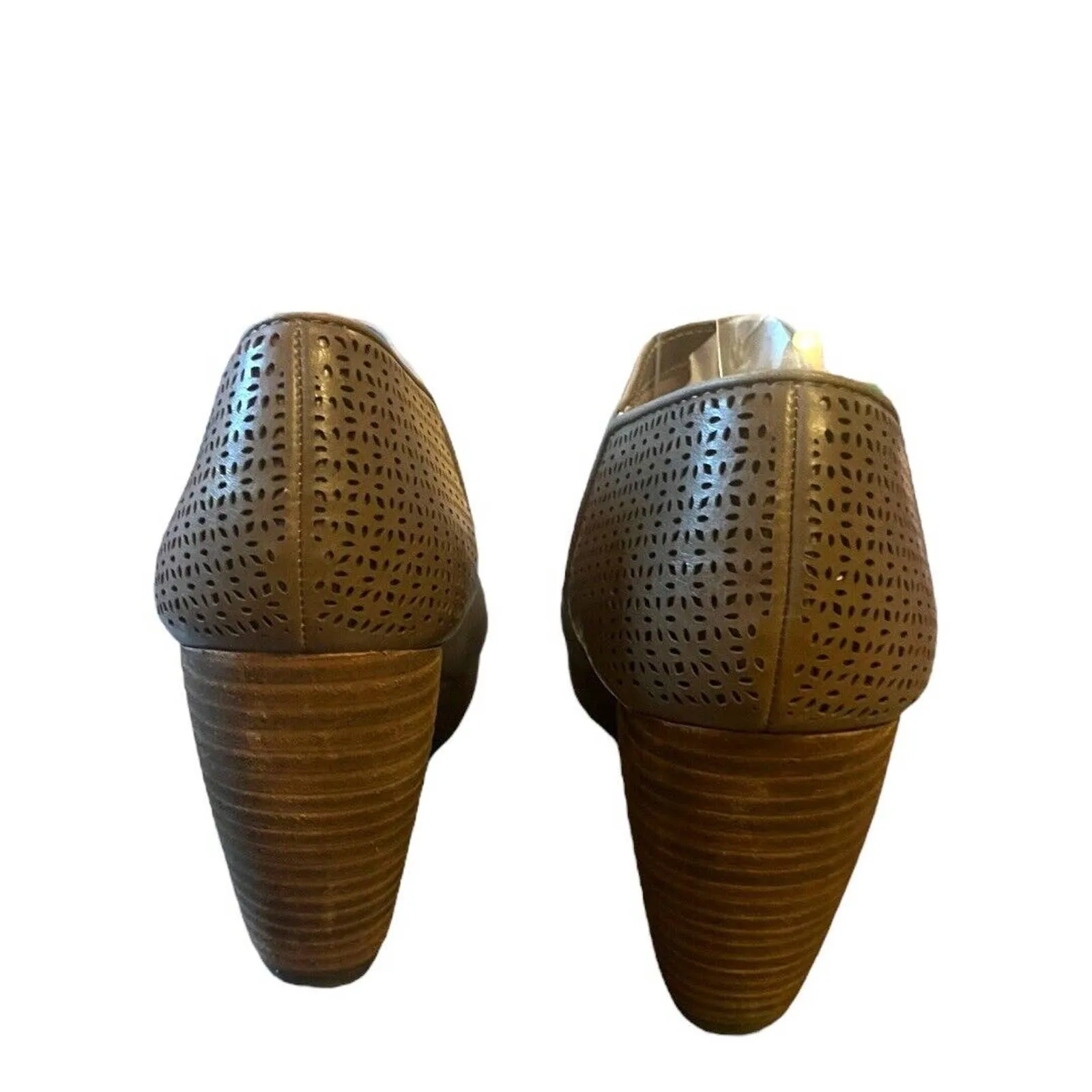 Dr Scholls Mule Wedges Tan 9.5‎ Brown - Image 2