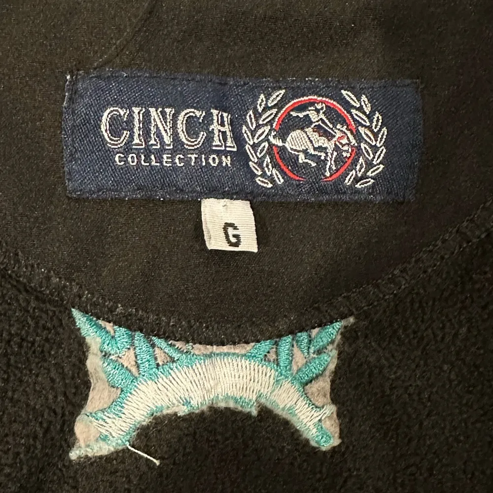 Cinch Unisex Western Aztec Print zip up logo jacket Size G See Measurements - Image 7