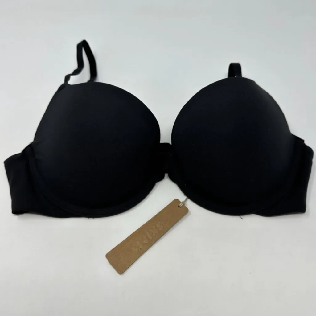 NWT SKIMS‎ Fits Everybody Demi Push-Up T-Shirt Bra BR-UWR- 2295 ONYX size 30C - Image 9
