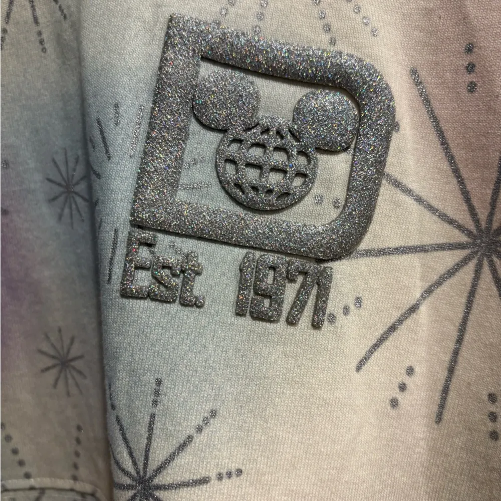 Disney parks Spirit jersey 100 anniversary sweatshirt Mickey Donald  L new NWOT - Image 3