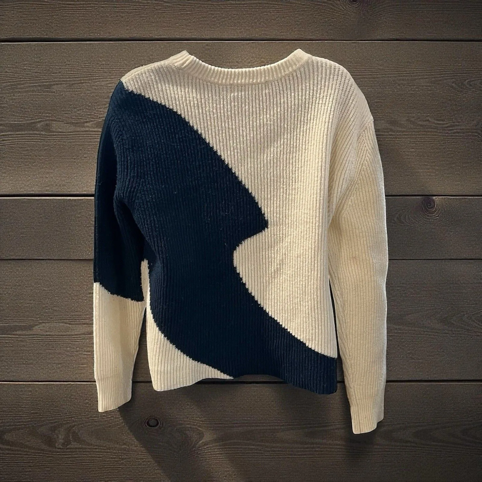 Derek Lam Color Block Knit Sweater Size Medium - Image 7