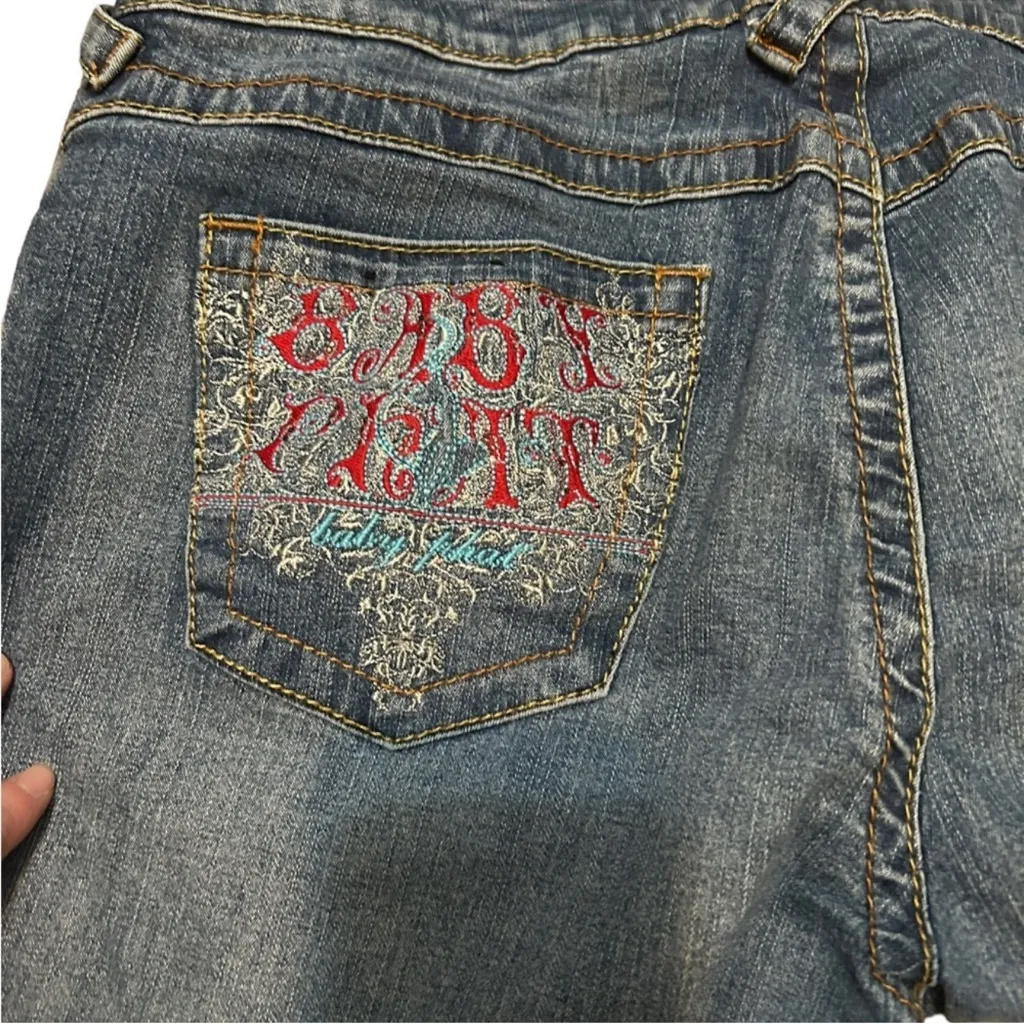 Baby Phat Y2K Bedazzled bling flare jeans Vintage - Image 3