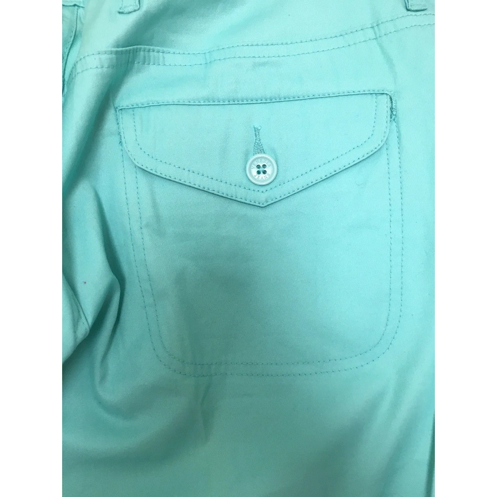 Venezia Lane Bryant Womens Plus 18 Crop Capri Pants Greenish Casual - Image 10