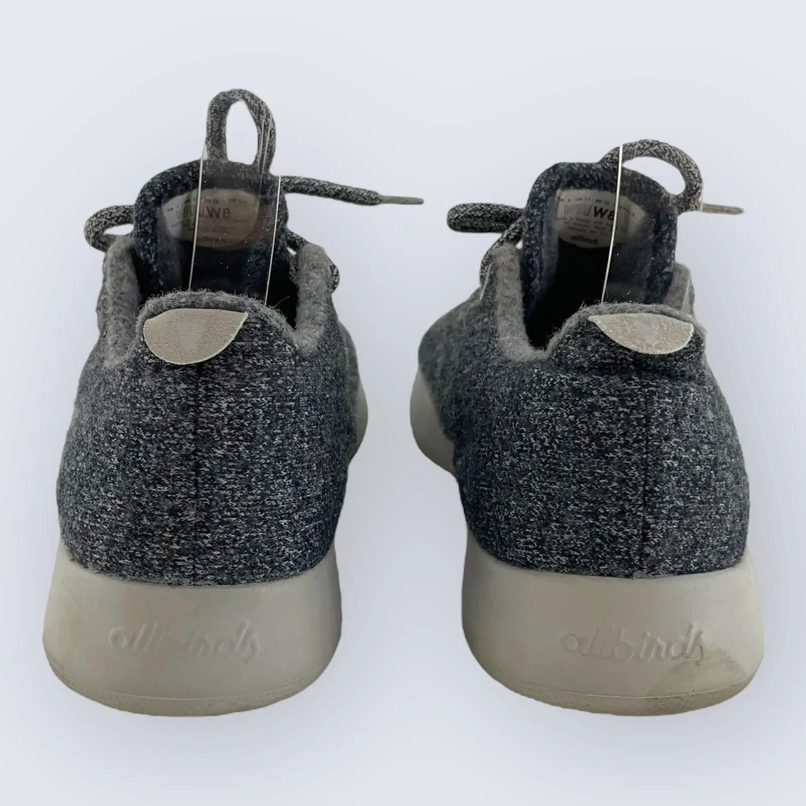 Allbirds Gray Merino Wool Runner Lace Up Sneaker Women's 8 - Image 4