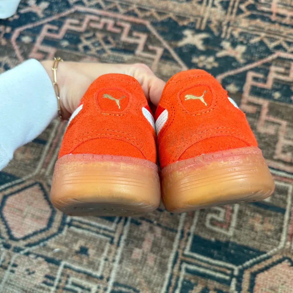 Puma Women's Palermo Bright Red Orange LaModa Vintage Sneaker 7.5 - Image 7