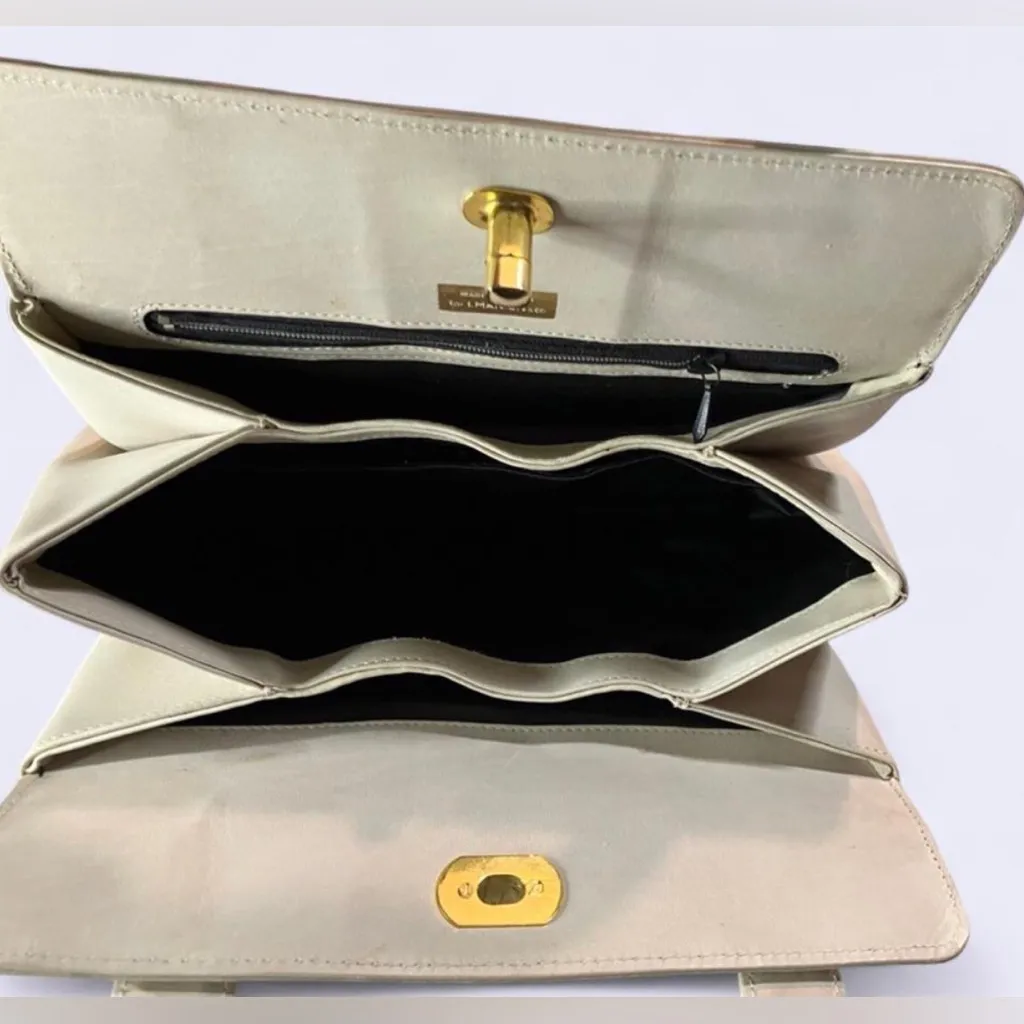 Vintage Leather Turn Lock Handbags 60s - Image 3