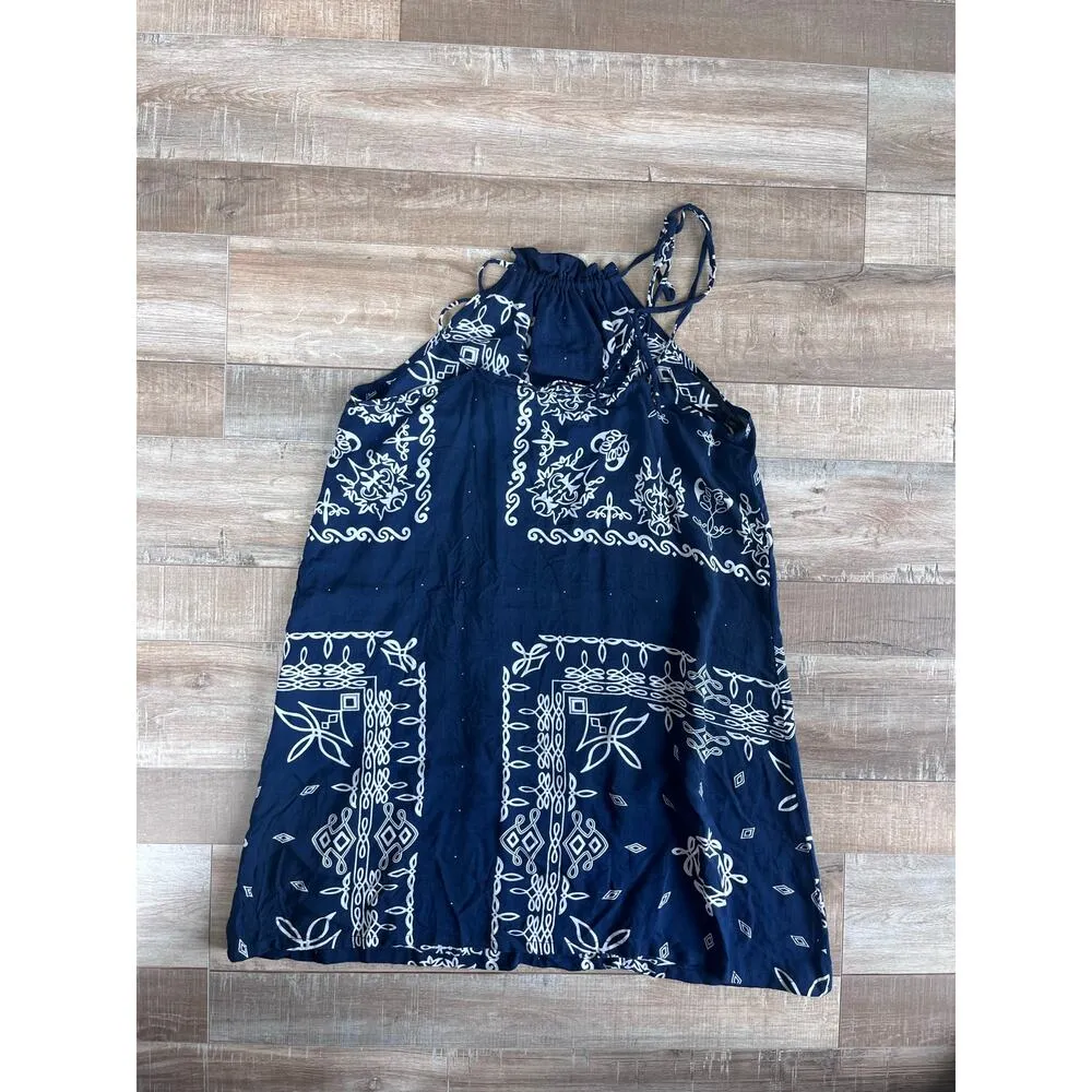 Faithfull x REVOLVE New Age Navy Dress Bandit Print Size XS - Image 2