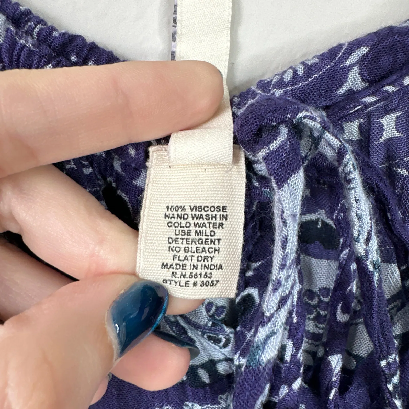 ANTHROPOLOGIE Raga Island Sleeveless Maxi Dress Printed Blue Tropical Size Small - Image 8