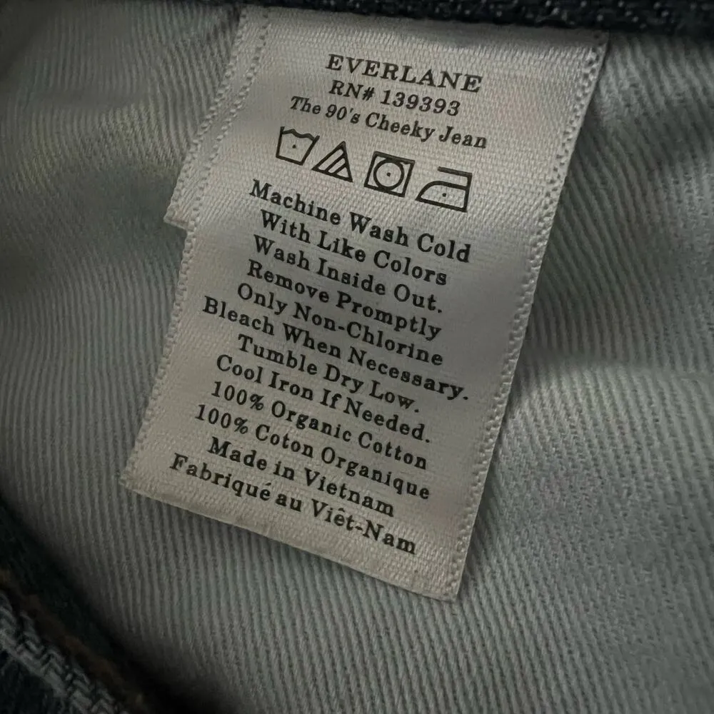 Everlane The 90s Cheeky Jean Organic Cotton 27 Ankle Women’s Dark Wash Blue - Image 5