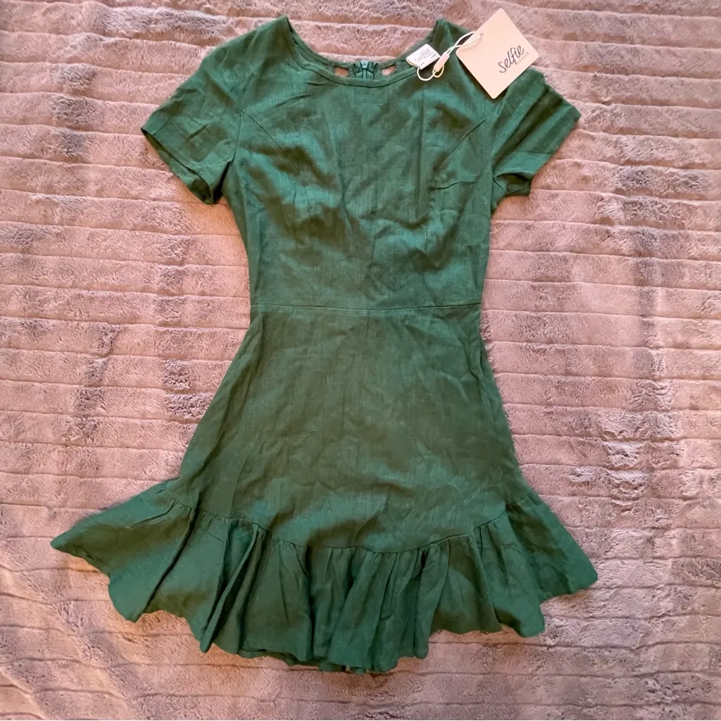 Green cutout back dress - Image 3