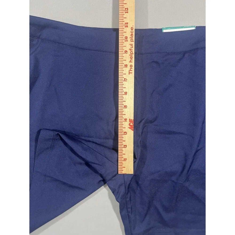 Lillie Green Navy Athletic Shorts Size 14 Golf Ruffle Pocket Stretch NWT Blue - Image 9