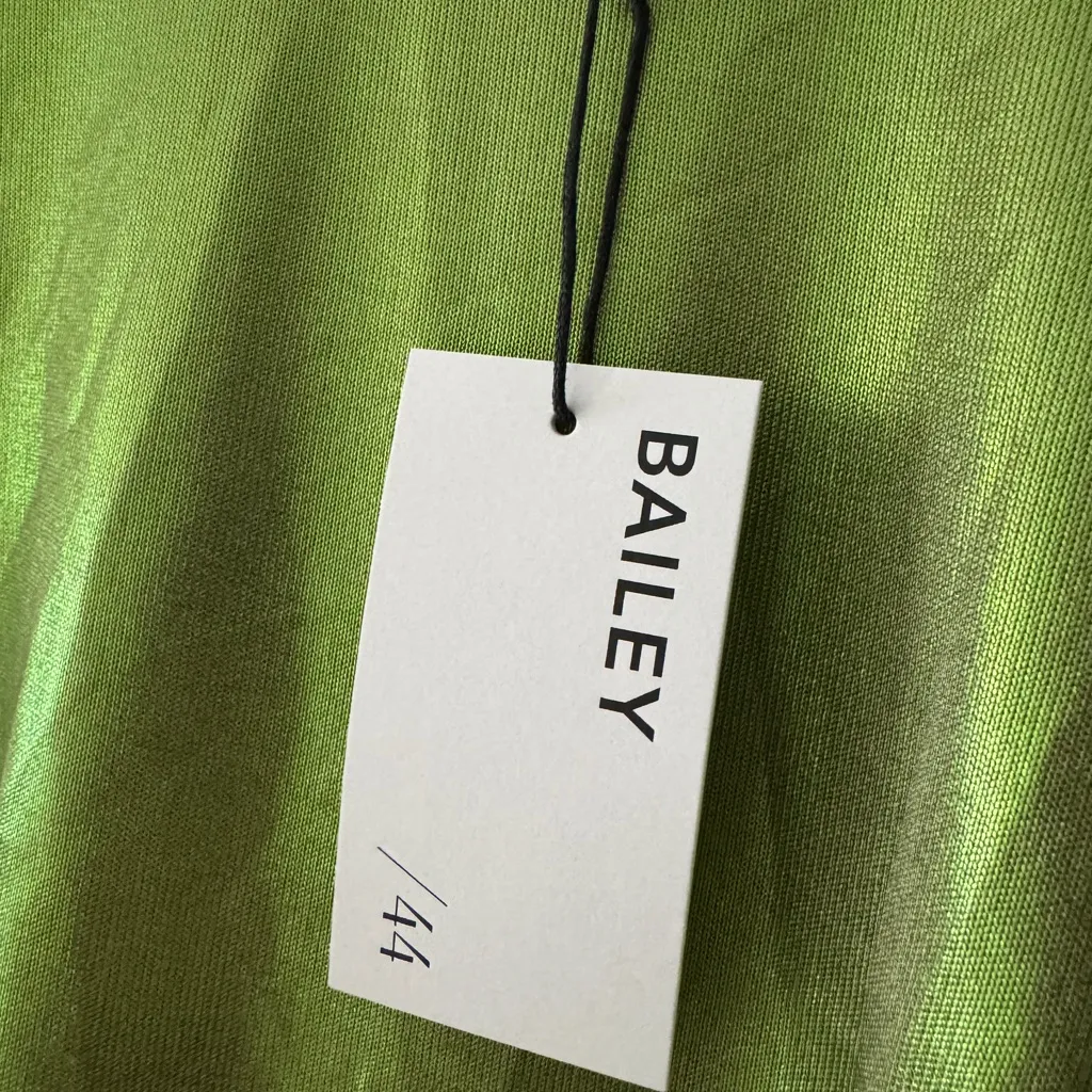 NEW!! Bailey 44 Metallic Shimmery Green Top Slightly Sheer - Image 4