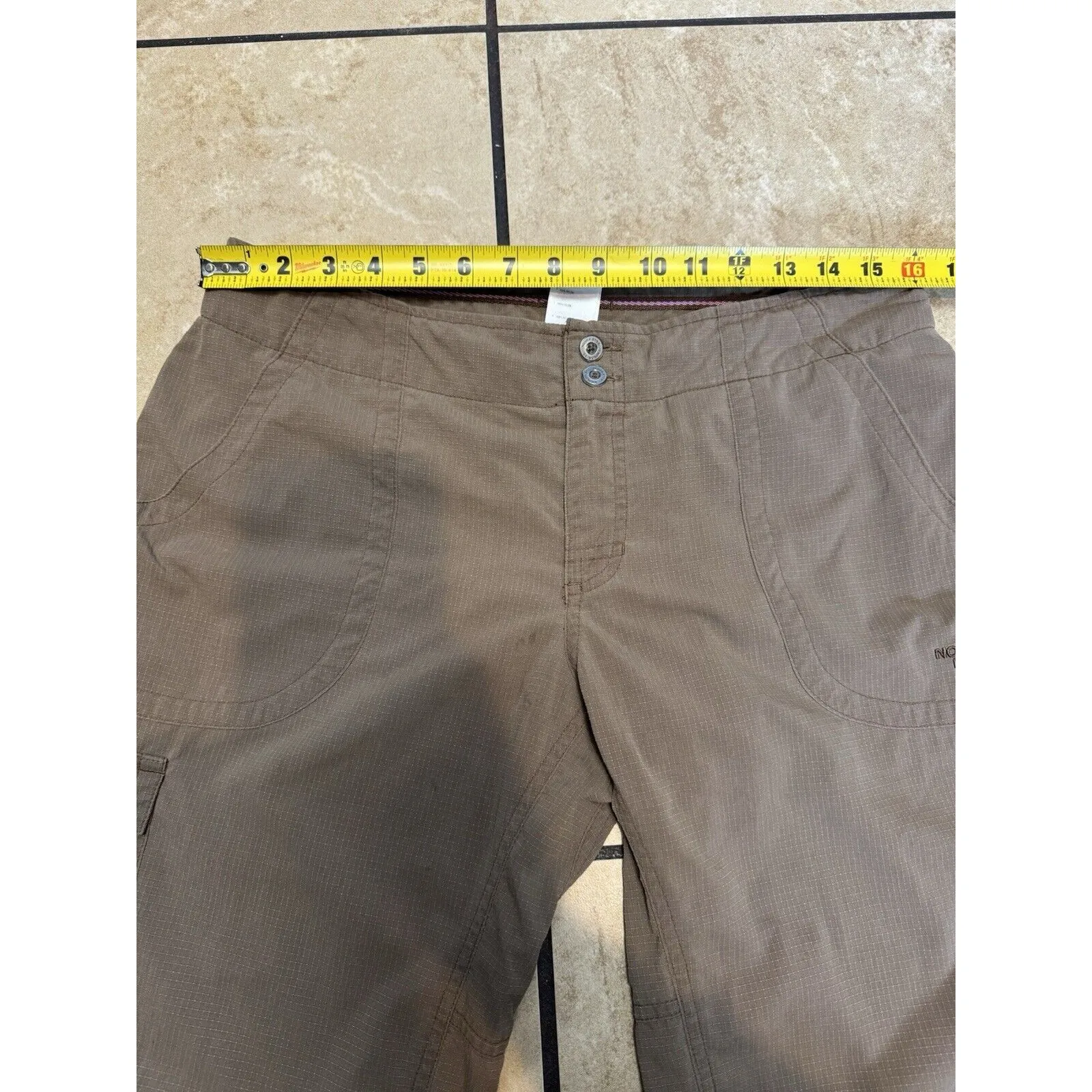 The North Face Women’s Tan Aphrodite Motion Cargo Capri Activewear Pants Size 8 - Image 14