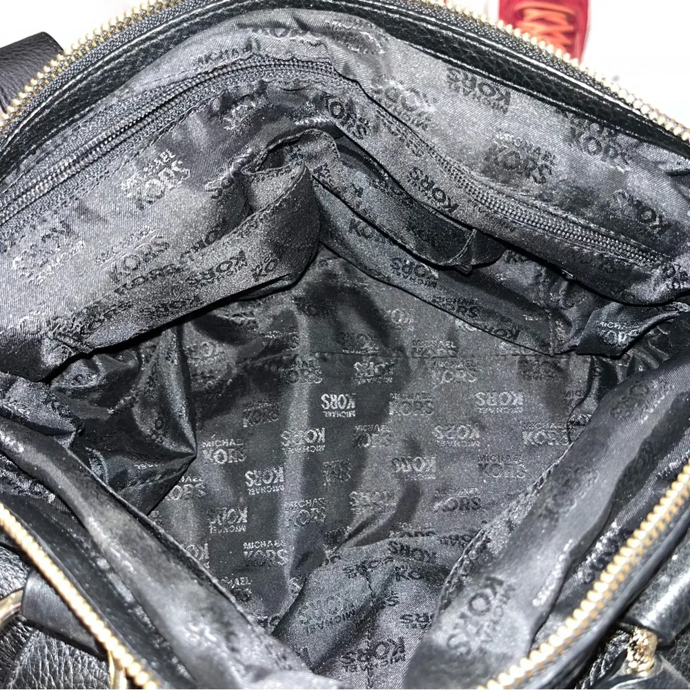 NEW Michael Kors Black Leather Satchel - Image 8