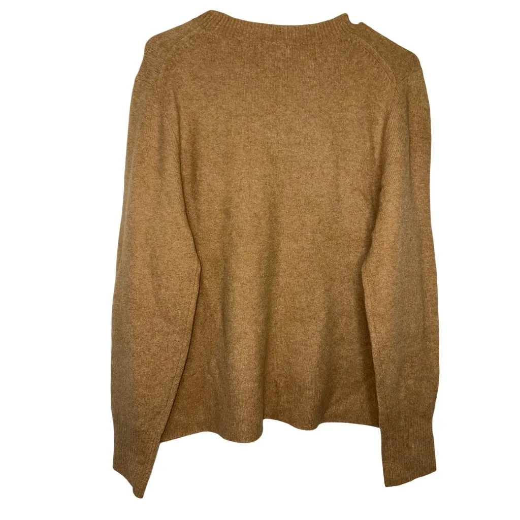 J. Crew Crewneck Sweater Extra-Soft Yarn in Heather Acorn Large New Womens Knit - Image 5