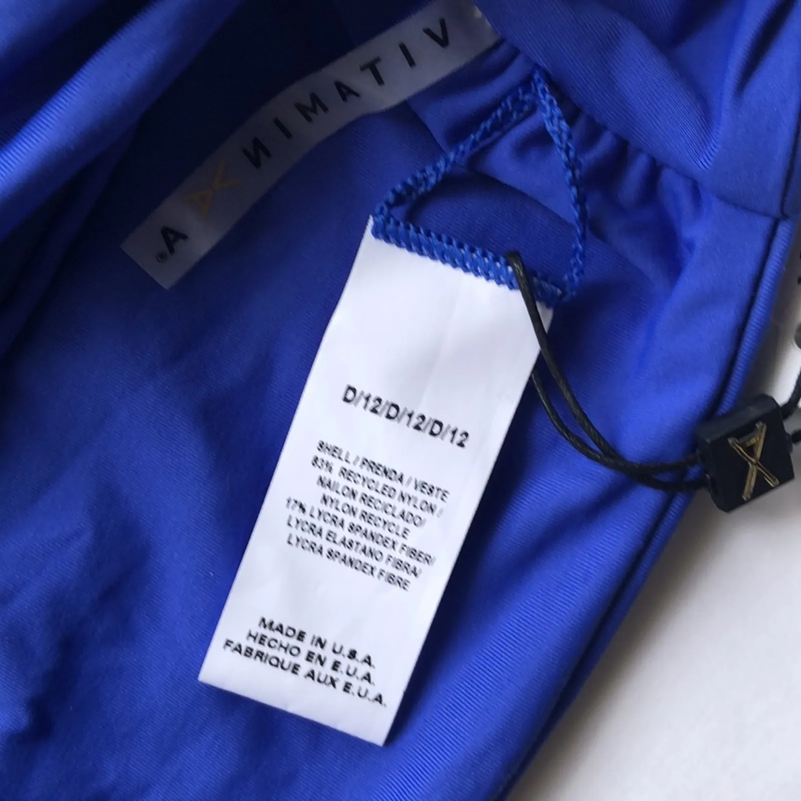 NWT Vitamin A Lou Front Tie Blue Swim Top - Image 7