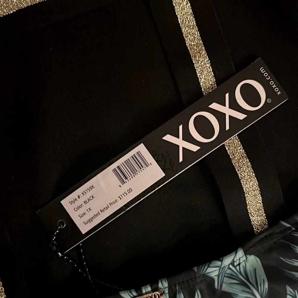 NWT XOXO Deep Plunge Cage Back With Sport Strap Swimsuit, Plus Size 1X New w/Tag - Image 7