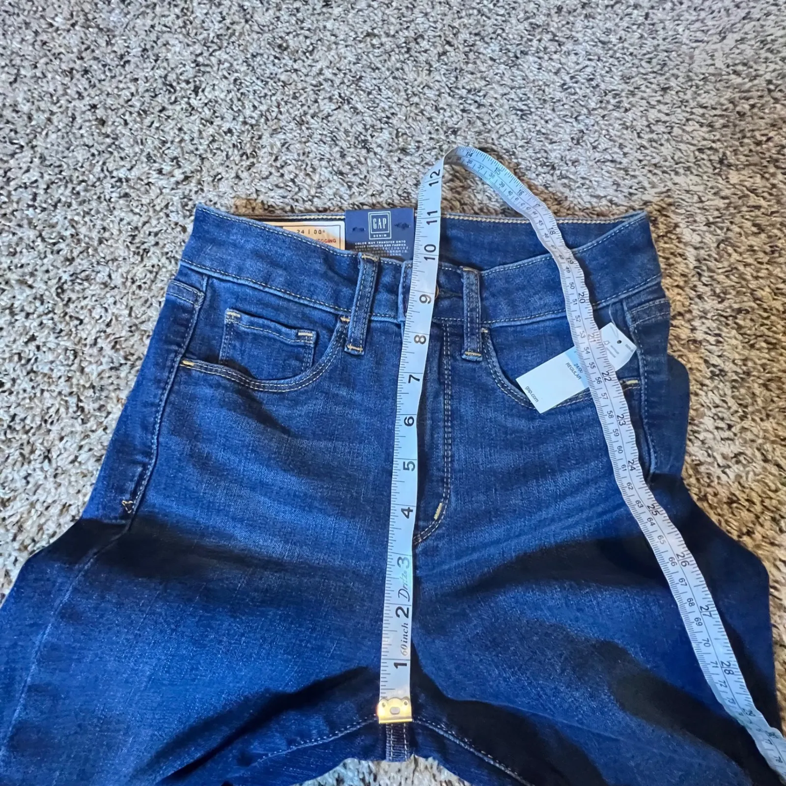 GAP Universal Jegging High Rise Women Dark Wash Denim Jeans Size 24 - Image 4