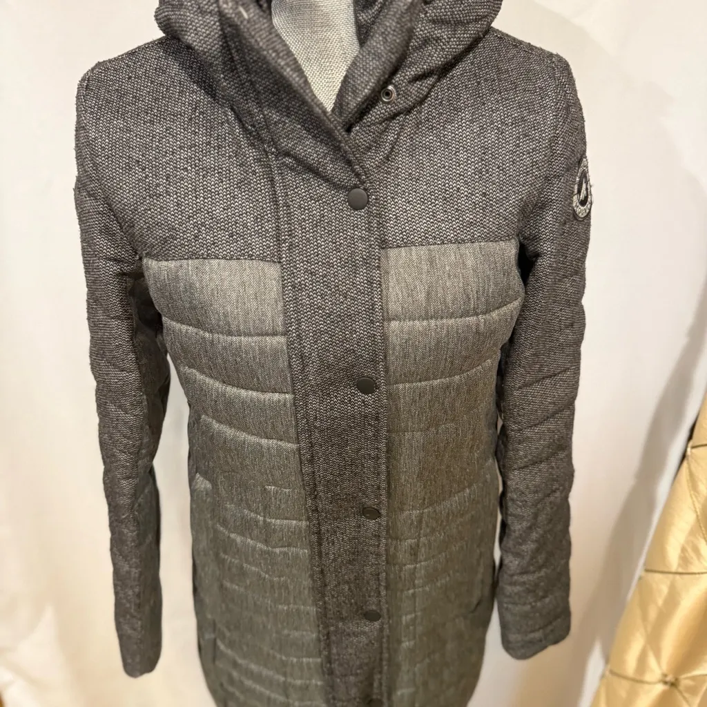 Superdry Elements Tweed Hooded Parka Jacket with hood, Sz 6 - Image 7