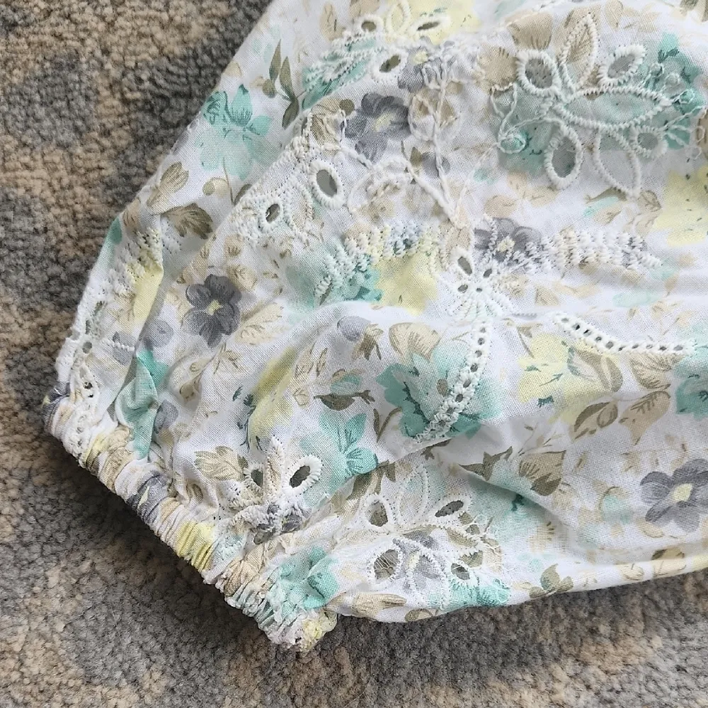 MINKPINK Irwin Mini Dress Floral White XS - Image 5