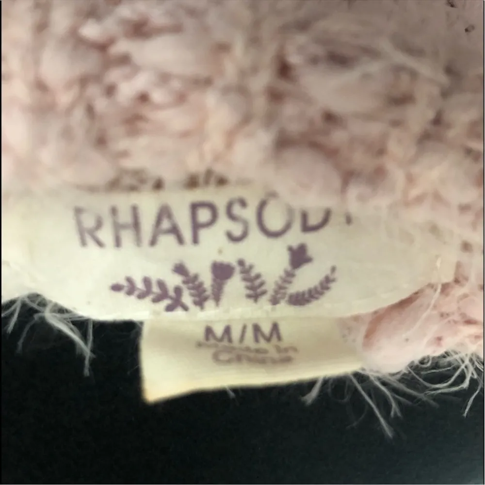 Rhapsody eyelash boat neck, super soft Cozy Pink Sweater by Rhapsody large loop - Image 5