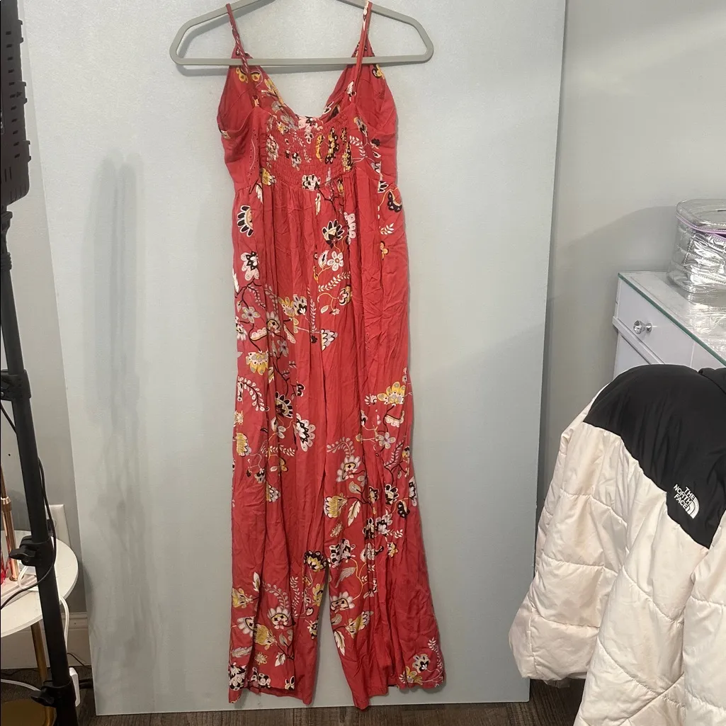 JANGE Handcrafted in Mexico Red Floral Maxi Dress‎ - Image 4