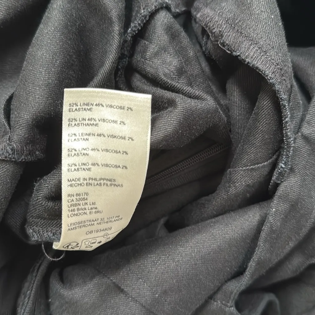 Maeve 🖤 Black Wide-Leg linen  Jumpsuit with V-Neck - Image 12