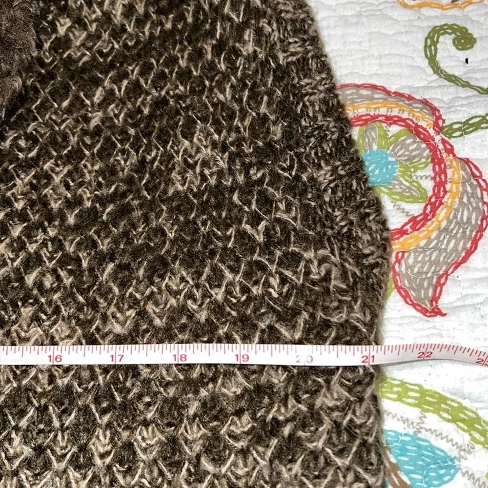 ENTRO women’s mocha vest size small tasseled sleeveless soft lightweight new - Image 3