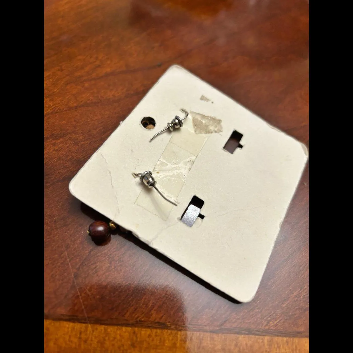 Necklace fashion custom with earring vintage looking Red - Image 5