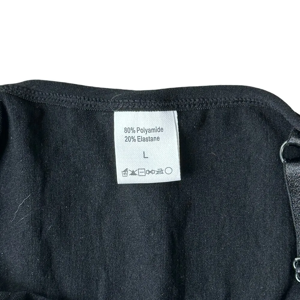 Hey Shape Large Black Bodysuit Shareware Sleeveless - Image 4