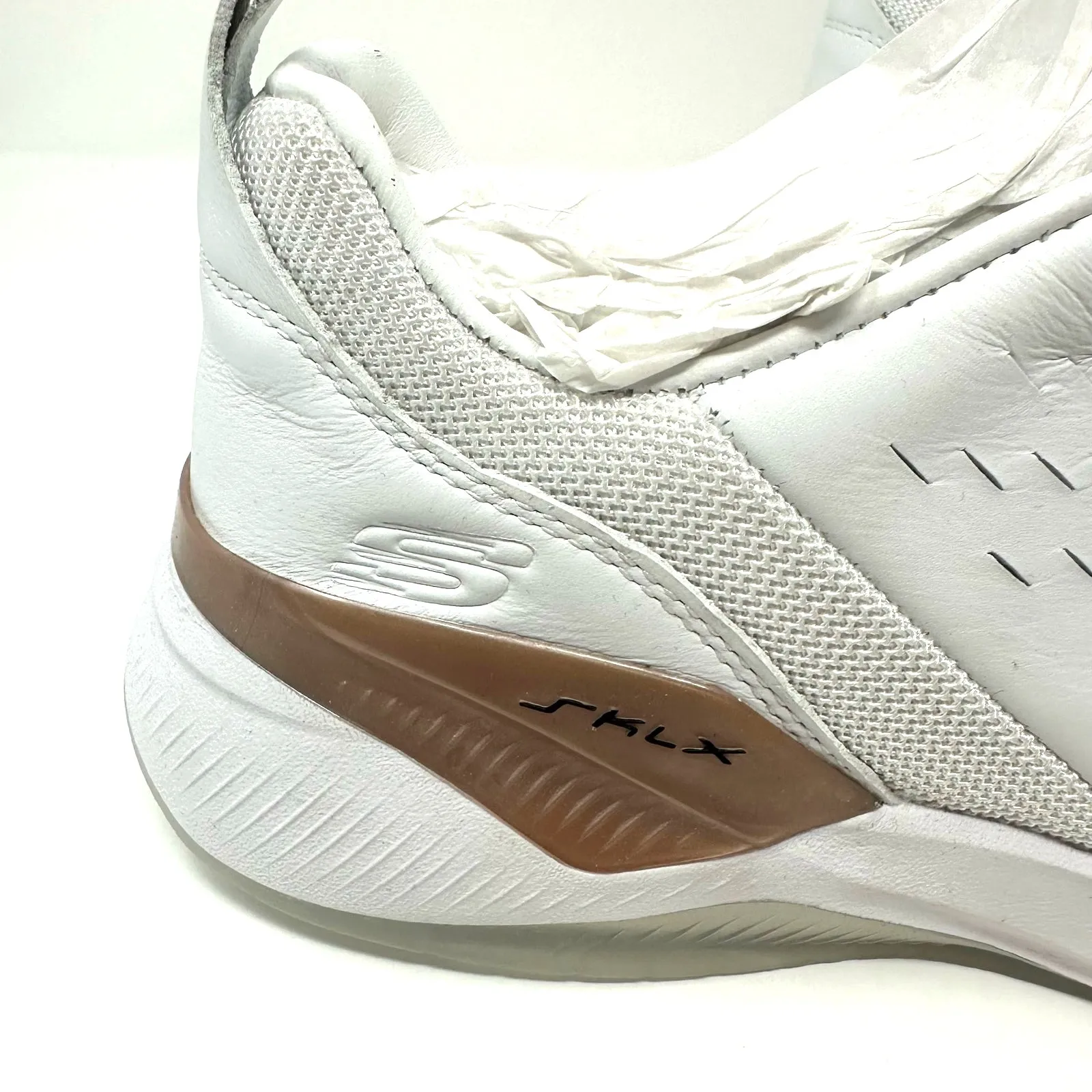 Skechers Size 8.5‎ Sneakers White Lace Up Air Cooled Memory Foam Running Comfort - Image 6