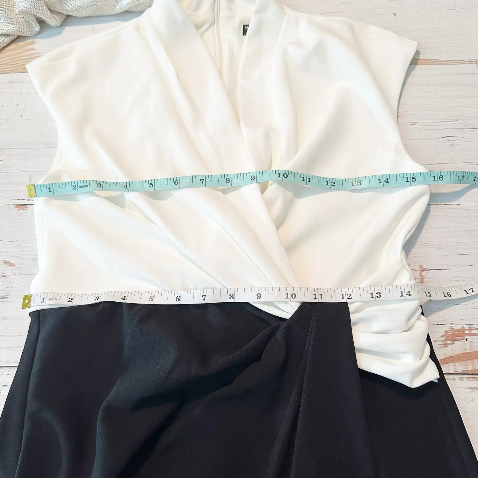 MAGGY LONDON Twist Front Colorblock Sheath Dress Size 0 - Image 7