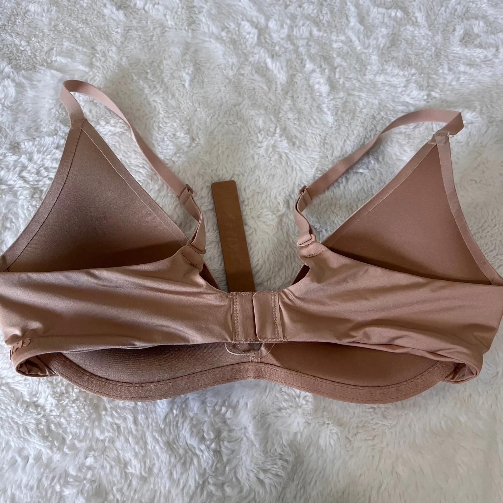 SKIMS Womens Super Push Up Bra Nude Seamless Underwire Adjustable Straps 34B NWT - Image 5