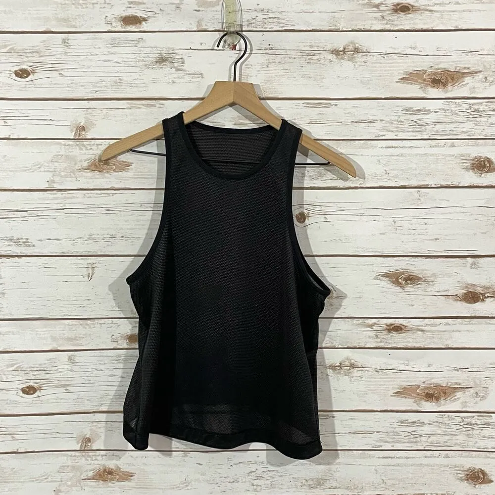Lululemon Squad Goals Tank * Trinity Mesh - Black - 6* - Image 8