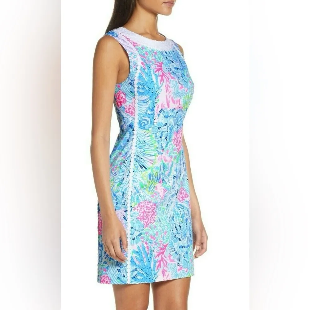 NWOT Lilly Pulitzer Mila Stretch Shift Dress Multi Size 10 Floral Dress - Image 5
