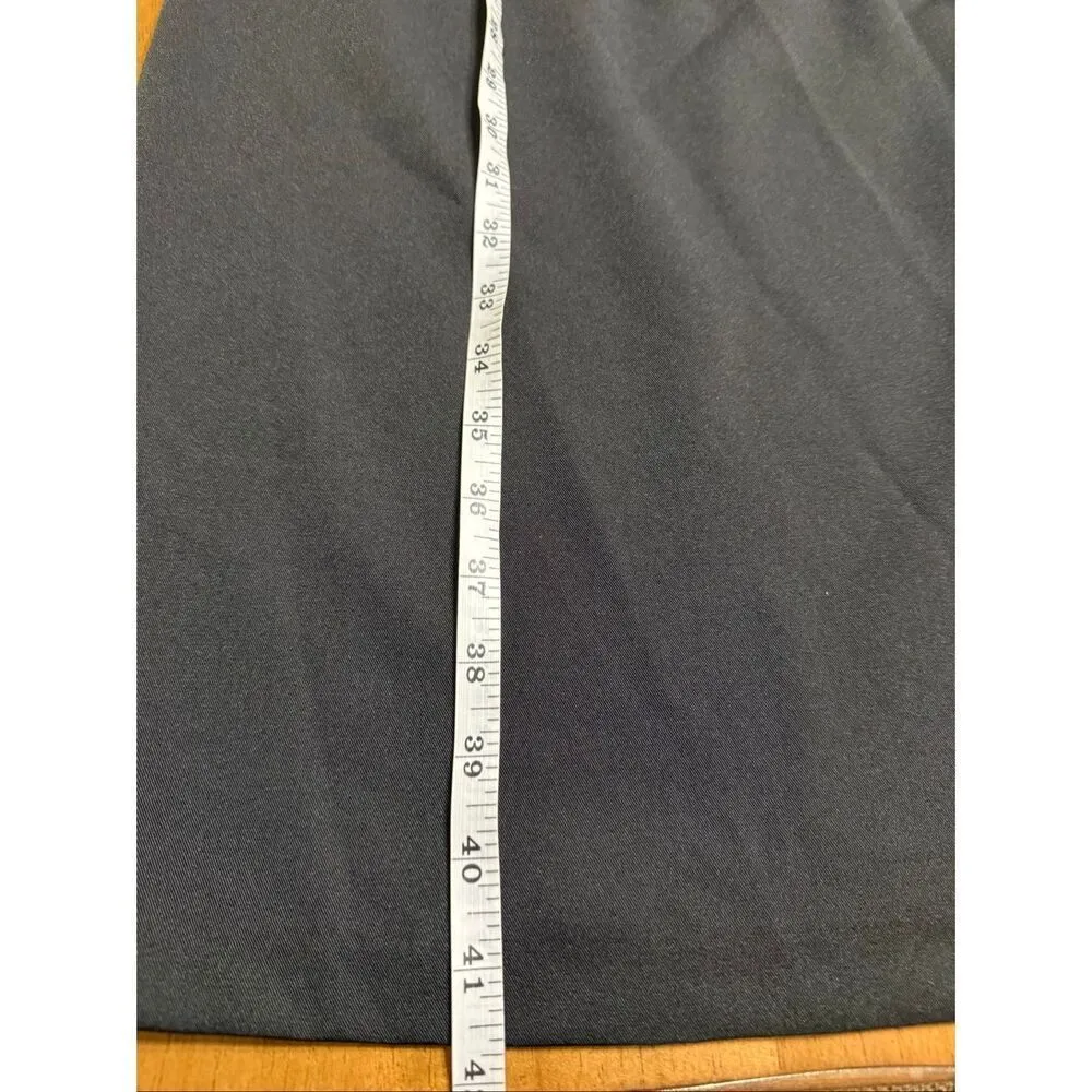 OLIVIA MATTHEWS Black Peplum Belted Sheath Dress Size 14W - Image 7