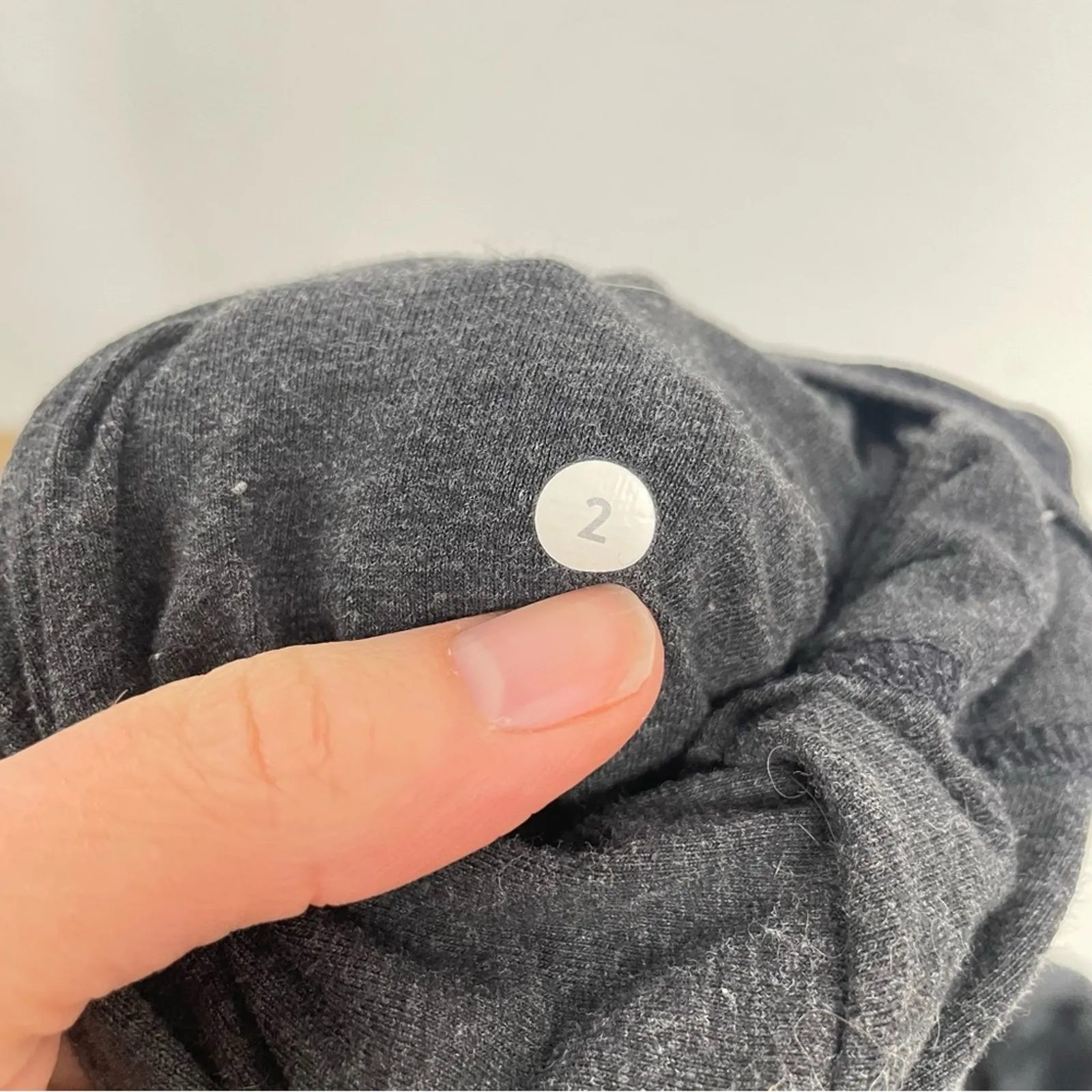 Lululemon Grey Funnel Neck Long Sleeve Hoodie Sweatshirt Women 2 Casual Athletic - Image 8