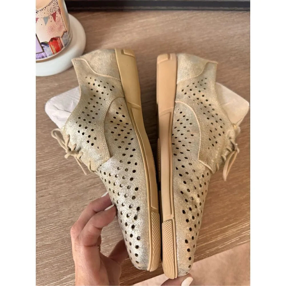 Sesto Meucci Dirce Oxford, Size 9 Gold - Image 4