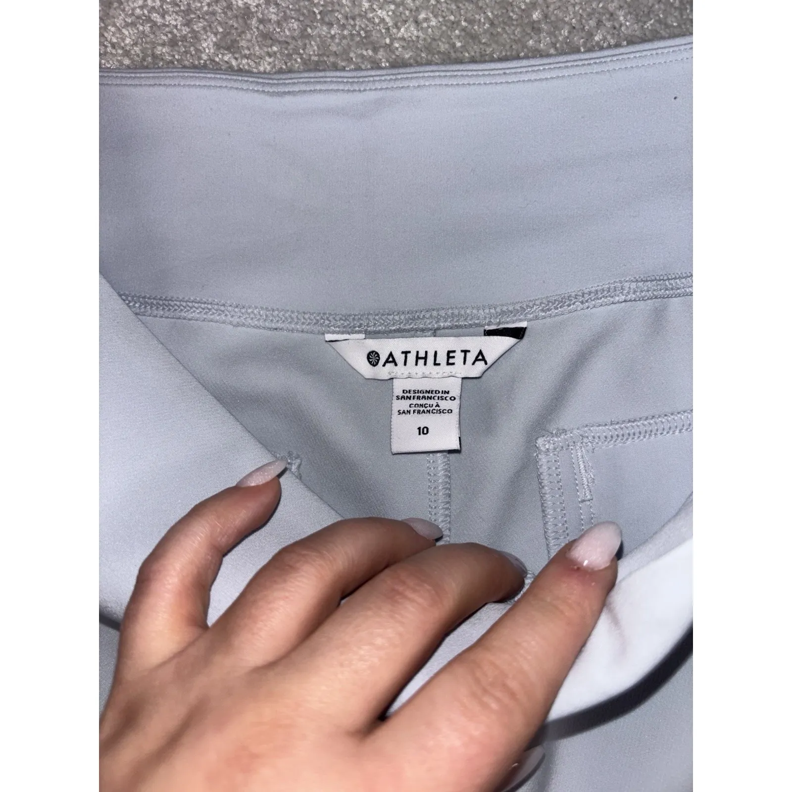 Athleta  endless pant snowfall blue 10 - Image 4