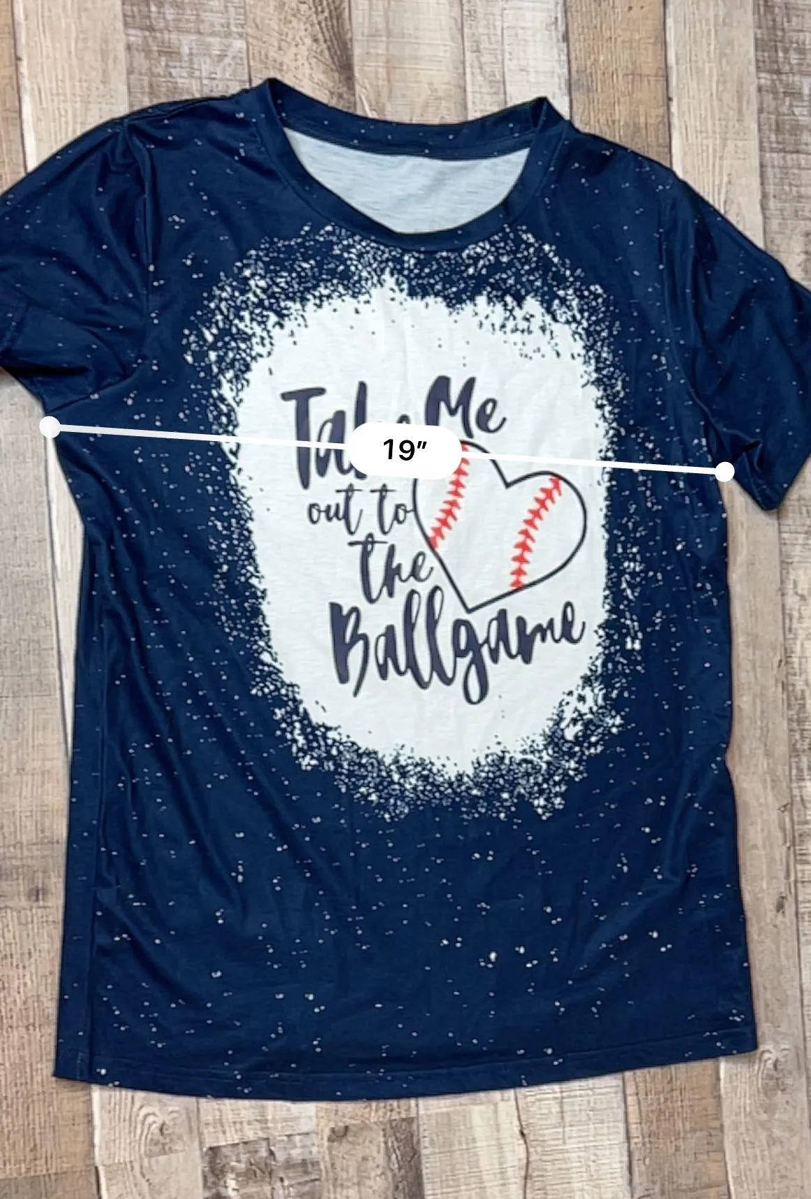 Blue Take Me Out to the Ballgame Graphic T - Image 3