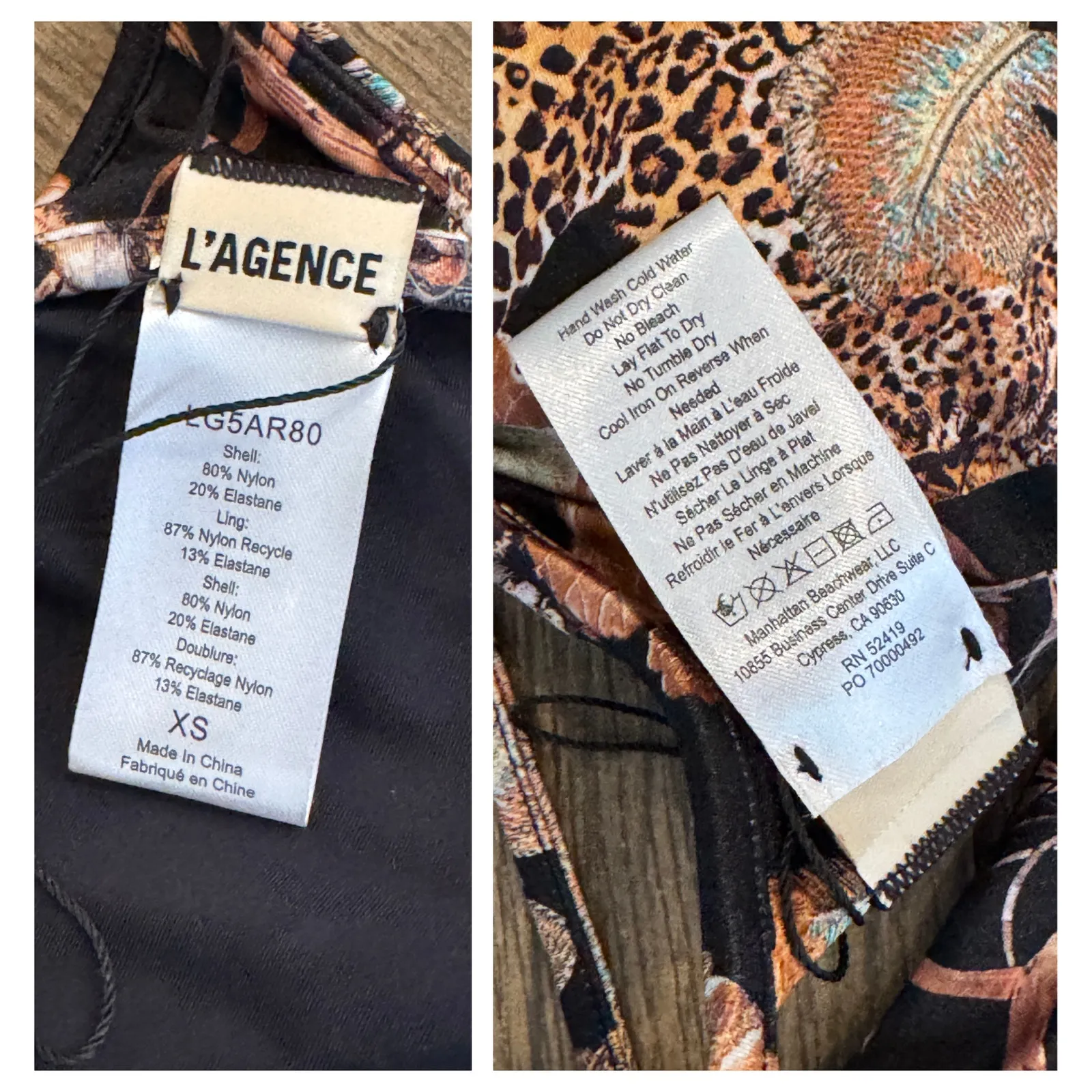 L'Agence Annabelle Triangle Bikini Top Size XS - Image 10