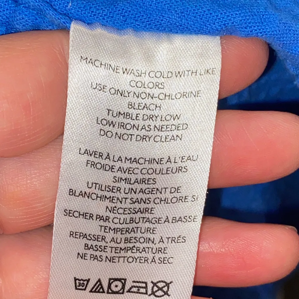 Urban Outfitters Blue Corduroy Cotton buttons up Shirt Shacket Fall - Image 5