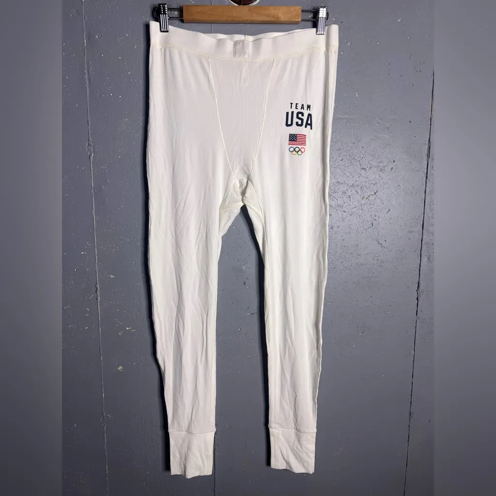 SKIMS Soft Lounge Rib Leggings Team USA White in size XLarge - Image 2