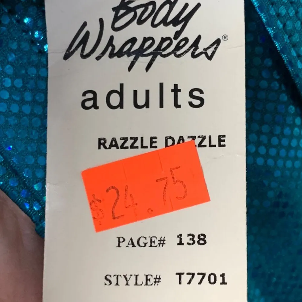 Body Wrappers Razzle Dazzle Adult M Dance Cheer Bra Top Crisscross Back Straps - Image 7